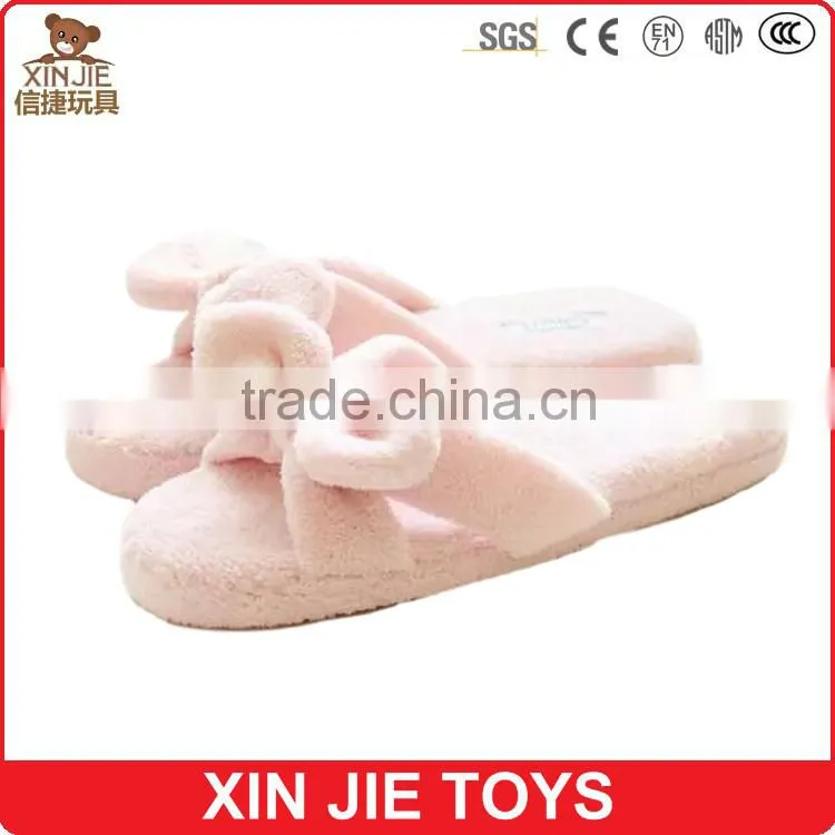 customize plush animal slipper good quality elephant plush slipper wholesale kids winter slipper