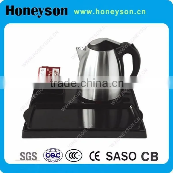 1.2L 1000w Honeyson electric stainless steel cordless kettle