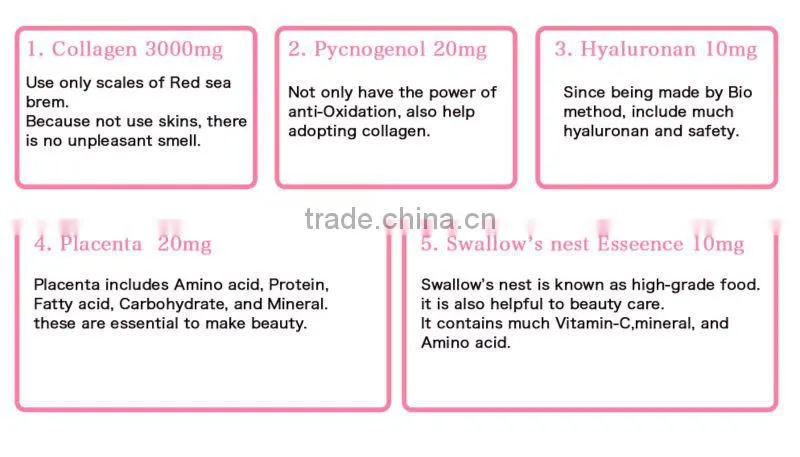 Japanese and Reliable acid hyaluronic collagen drink for skin care