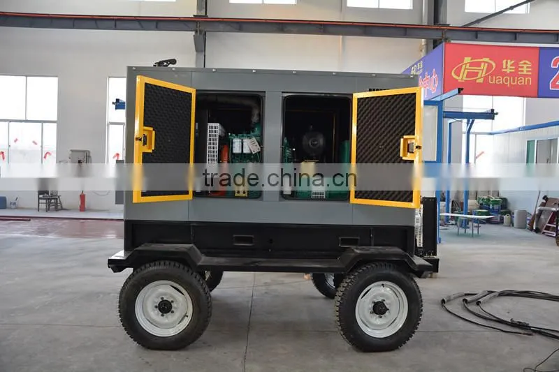 Yuchai mobile trailer 50kw diesel generator
