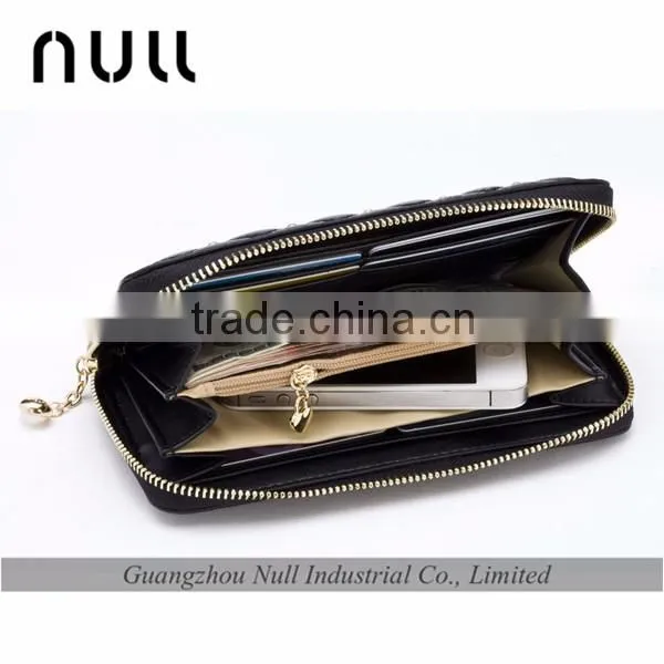 2016 fashion trend zippered bride phone women leather wallet