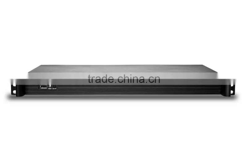 1U 19 inch standard industrial embedded chassis with Intel qual core i7-4790T 2.5G 2G/32G SSD,250 watts turbine cooling