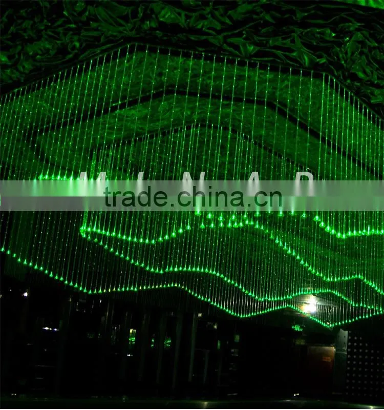 0.75mm decorative plastic side glow spot fiber optic cable for diy curtain light