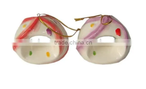 Customized ceramic wedding decoration napkin rings Hanging Decoration