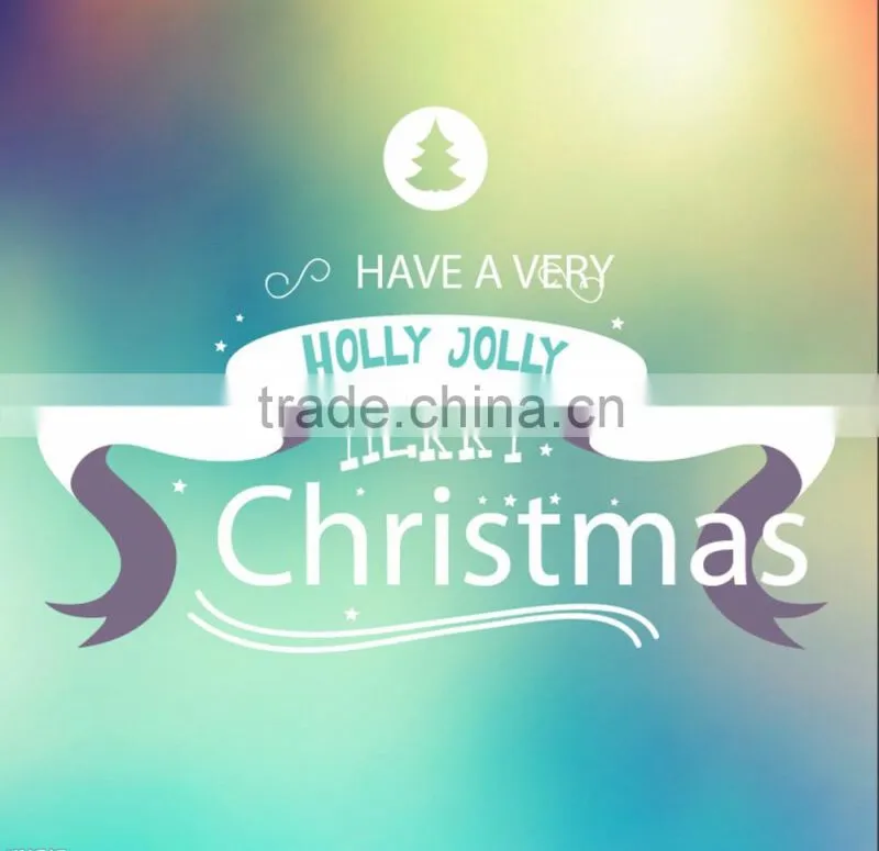 Customized Christmas stickers removable static window sticker