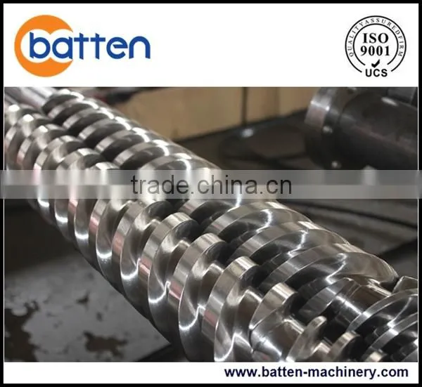 PVC pipe parallel twin screw and barrel plastic extruder machine