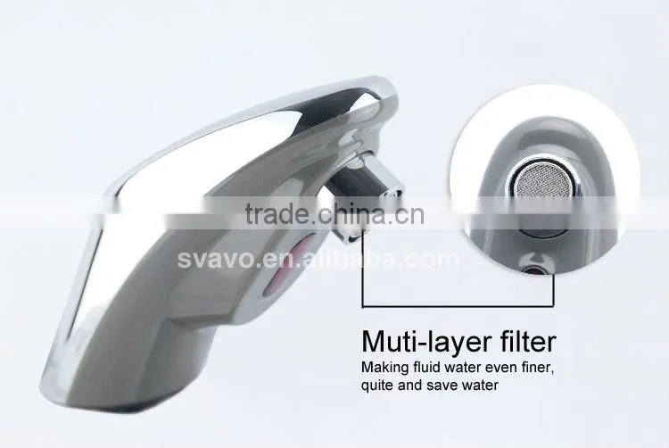 high-end bathroom faucet, deck mounted automatic faucet, sensored faucet