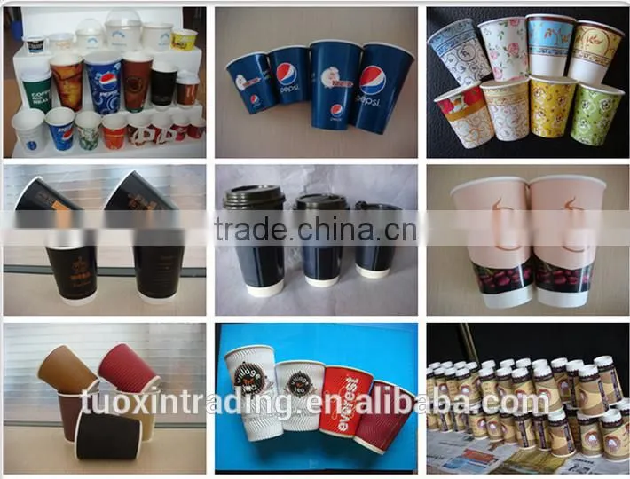 9oz ripple wall paper raw material make custom paper cup