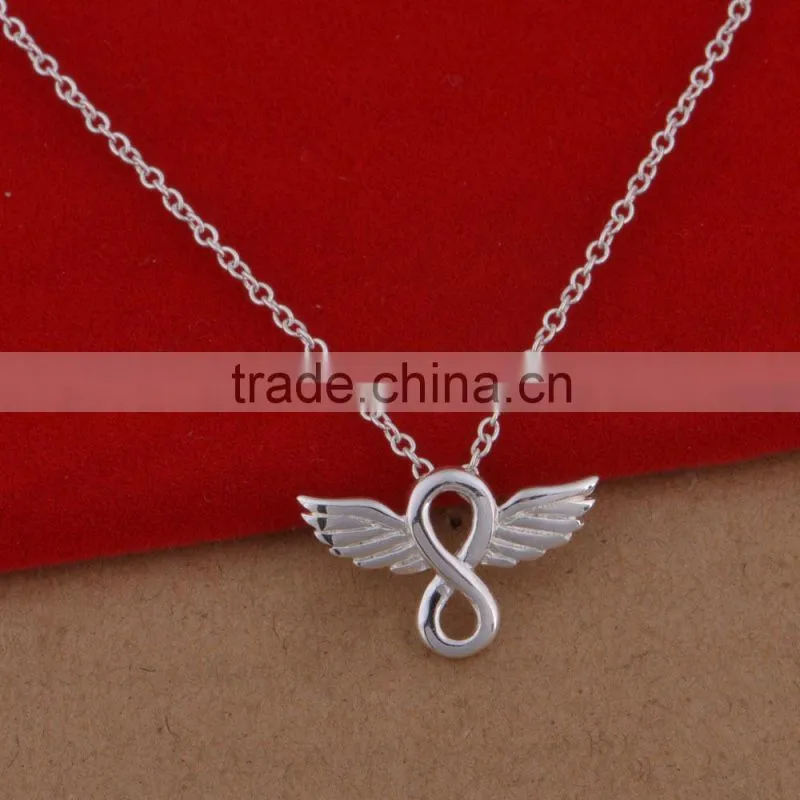 heart model 925 sterling silver jewelry wholesale necklace