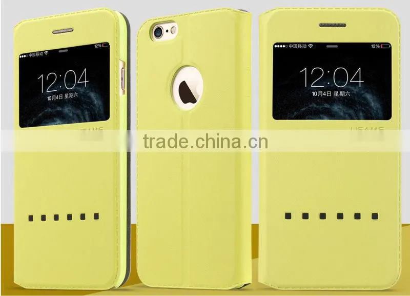 USAMS Slip flip smart covers cases for iphone6