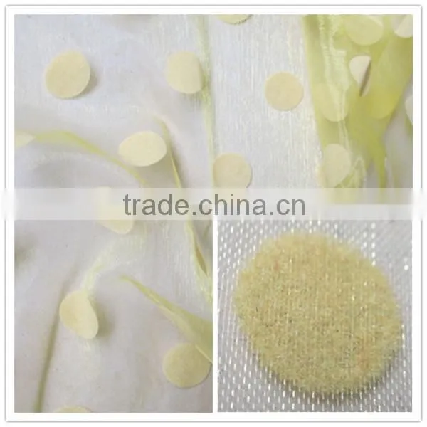 Flocking on Organza Fabric