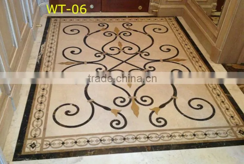 WT-06 china high quality water jet marble floor patterns