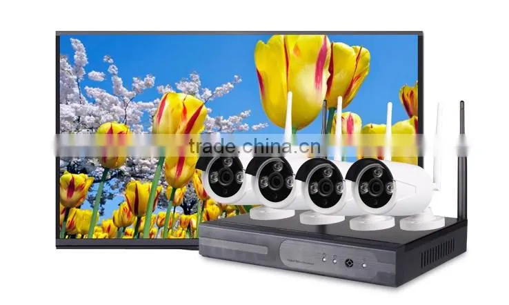 2016 new technology 4CH wireless outdoor ip camera kits