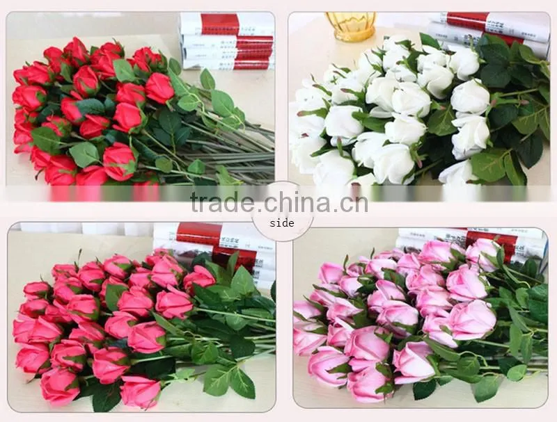 Wholesale rose flower artificial flowers artificial wedding cheap artificial red rose flower pu artificial flower rose flower
