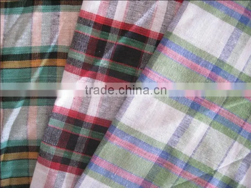 Checked cotton tea towel