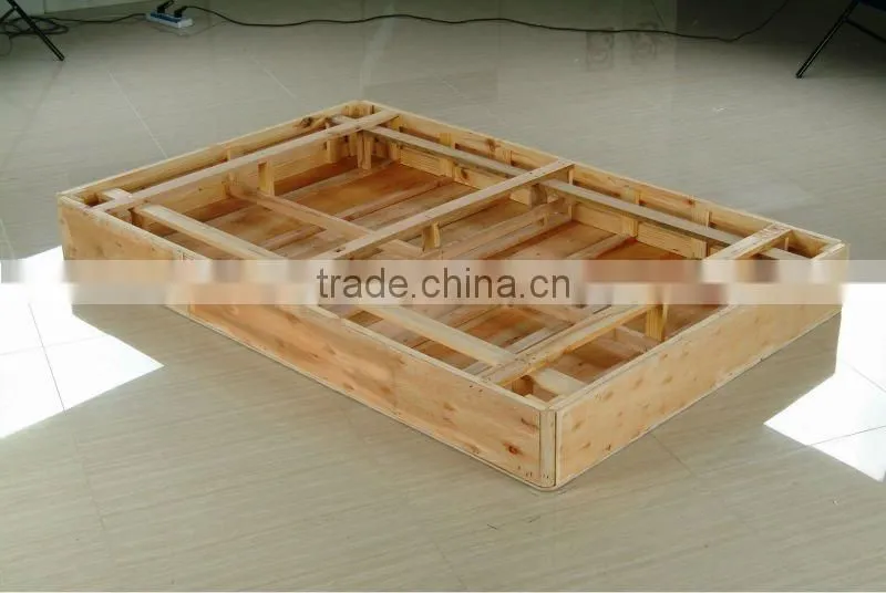 Pure Handmade Bed Base, Wooden Bed Foundation For 5-Star Hotel Room AM-0107