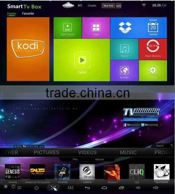 Cloudnetgo Android 5.1 TV box in Amlogic S905 Chipset Support 4K UHD 60Ghz,10 bit Android TV box with Kodi 15.2 1/2G+8G