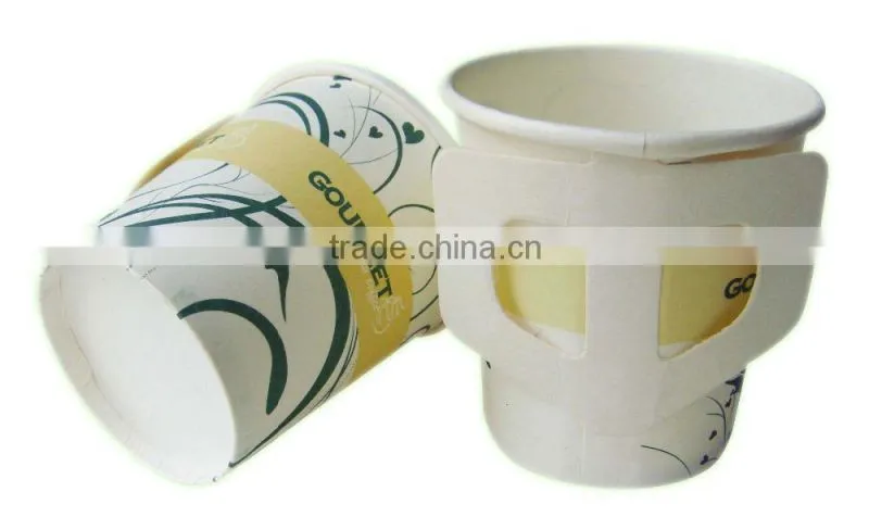 Paper coffee cups with handle /handle single paper cup