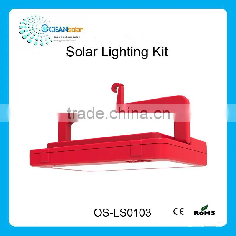 Home using low price portable solar lighting kit