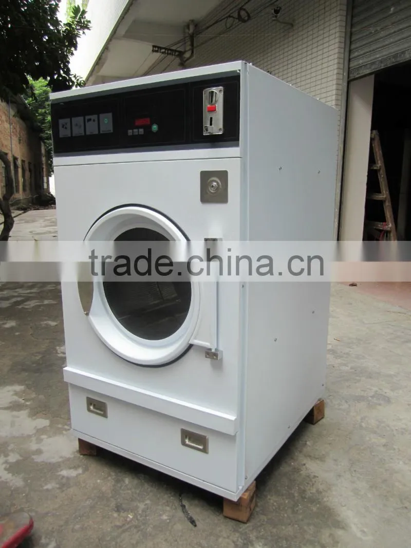 Promotional Queen Speed Gas commercial laundry dryers 8-25 kg fast dryers front load
