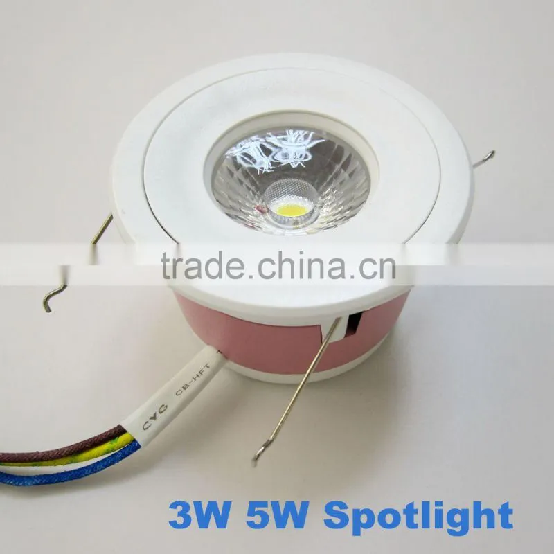 TIWIN 2pcs/pack Ceiling Downlight Wall Recessed Decor Lamp Cool white Cabinet 3W mini led spot light