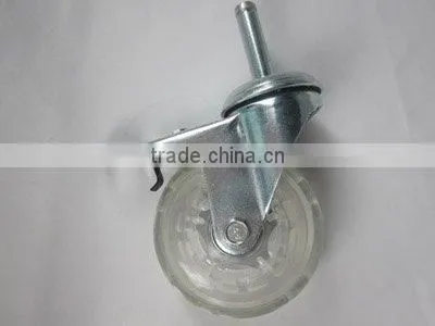 Transparent PU caster