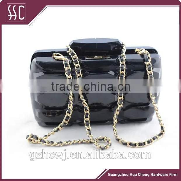 square black clutch purse frame,acrylic party clutch handbag