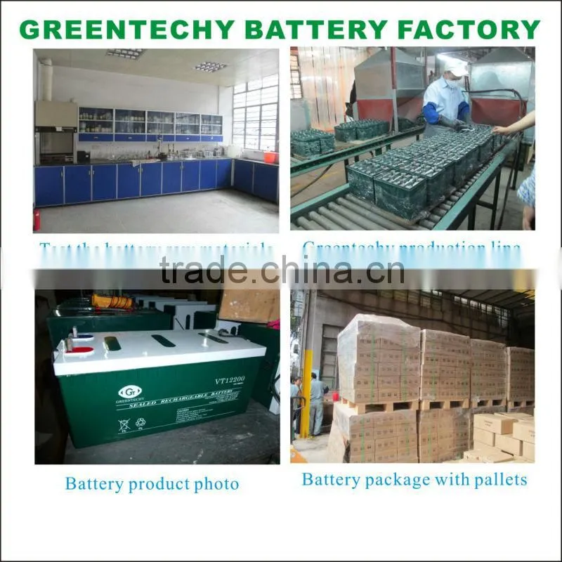Gel type battery, solar gel battery