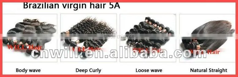 Fashion Lt Brown Full Head Clips Hair Extension Remy Virgin Hair For Women