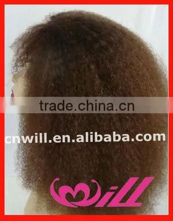 Accept Sample Order Hair Wigs Kinky Curl Hair Wig Synthetic Hair Wig Factory Directly,High Quality & Good Price