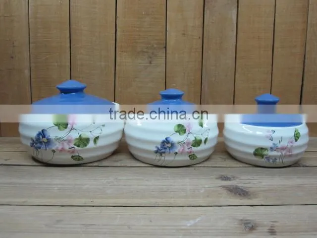 New Ceramic airtight jar with silicon gel