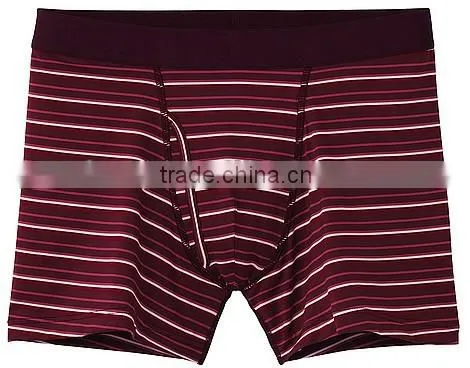Stylish antimicrobial quick dry stripe microfiber men underwear briefs boxer shorts