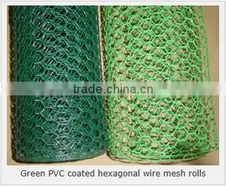 Hexagonal woven twist wire mesh - galvanized and PVC coated chicken mesh price