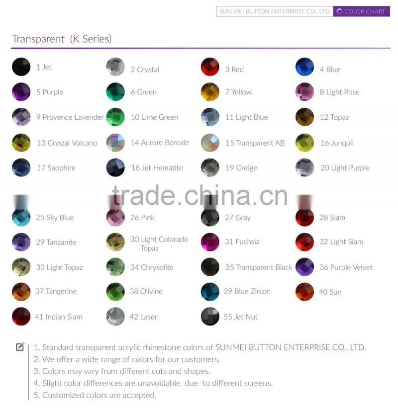 Elegant Fashion Square Shape Pearl Color Stone Shank Plastic Button