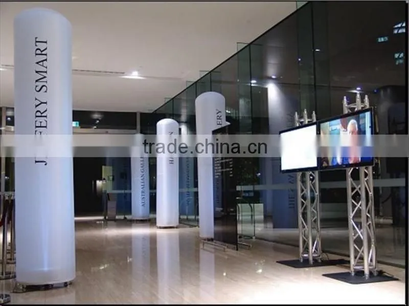 hot sale wedding stage decoration inflatable light column with LED / inflatable led pillar light for sale