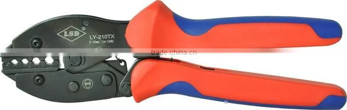 Experience production for 10years good qutails pliers for non-insulated cable links LY-210TX hand crimping tools