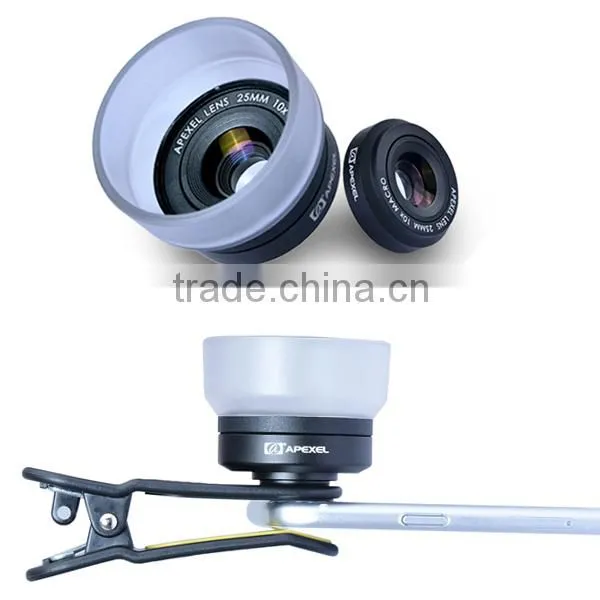 10x Macro Lens Universal Clip Camera Cell Mobile Phone Lens For iPhone 4 5 6 Plus Samsung S6 for Sony Z3