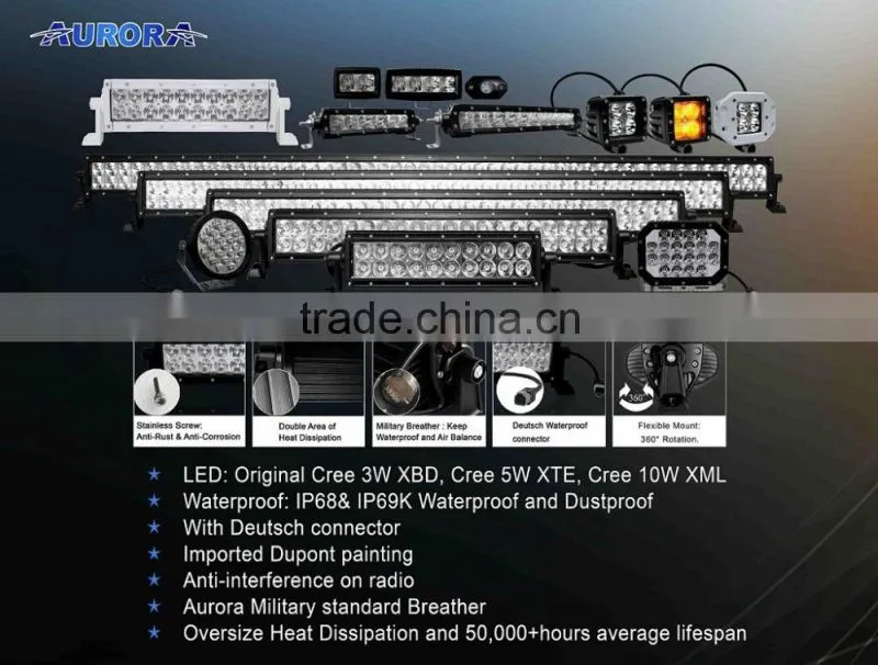 AURORA 20" dual row offroad led with car roof mount