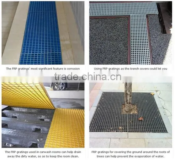 Long service life easy cut Fibreglass grating