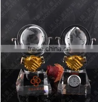 Crystal clock for business gift