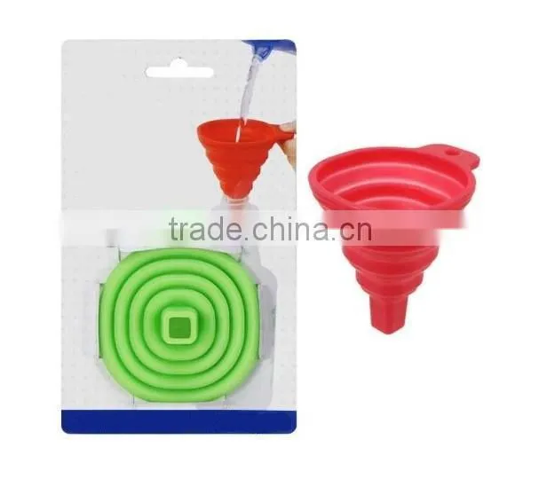 Silicone collapsible oil colander