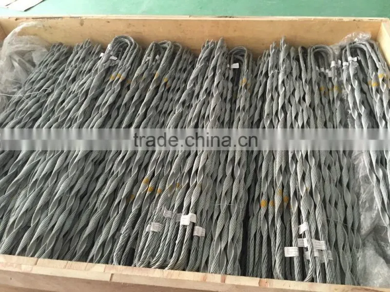ADSS cable tension clamp (Two Amour rods)
