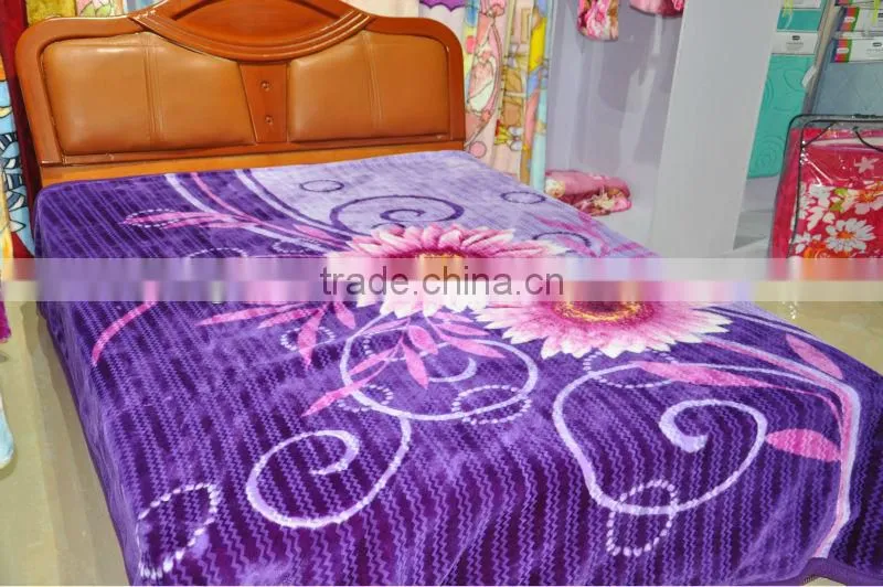 fabric printing 100% polyester mink blanket