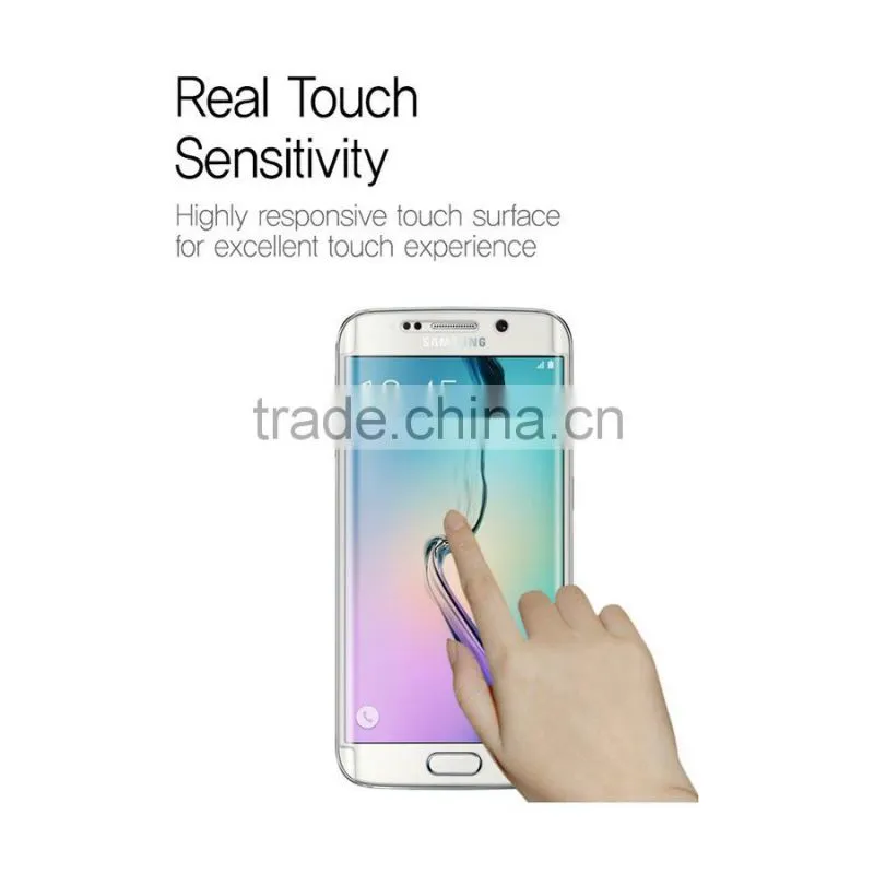 New product for samsung S6 edge full cover tempered glass original colors , for galaxy s6 edge plus glass full screen protector