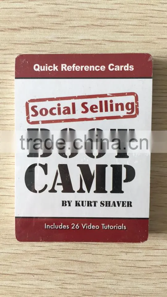 high quality custom paper playing cards for advertising