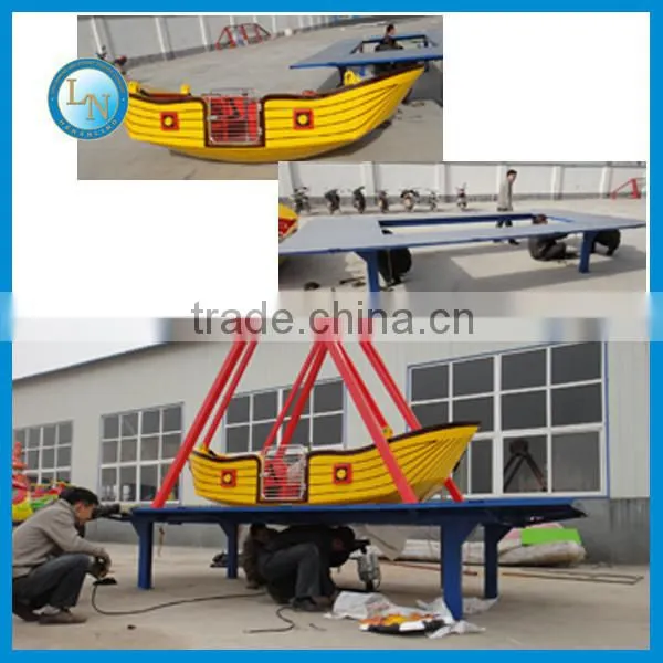 Playground equipment kids pirate ship ride!!! amusement park ride small pirate ship for sale