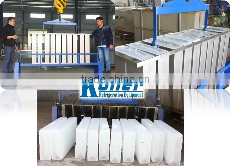 6TPD Maquina de hielo en bloque industrial con moldes de Acero Inoxidable