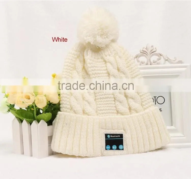Bluetooth music Hat,Winter warm keep Knitted Cap with Wireless Stereo Headphone answer call