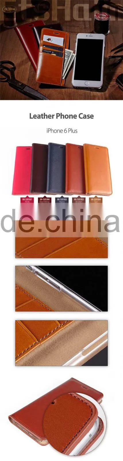 Boshiho pu material cell phone wallet for phone