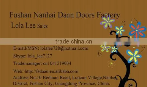 Front wooden double door with rubber seal strip